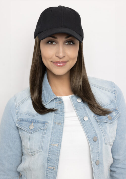 Black Hat with Long Hair